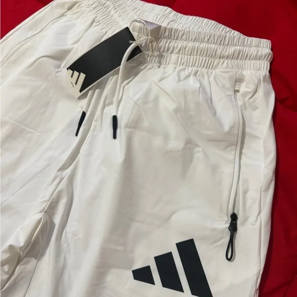 adidas White and Black Sweatpants